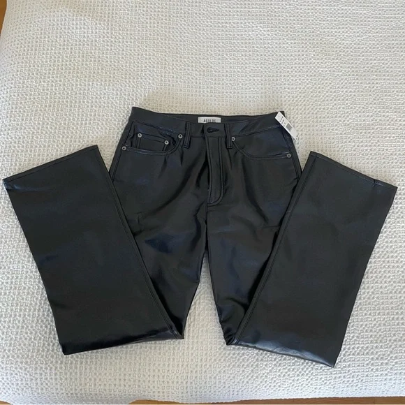 Agolde Leather Relaxed Boot Pant - Picture 7 of 7